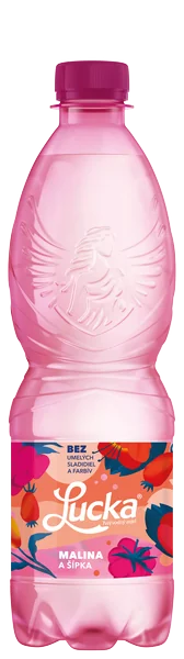 LUCKA - pramenitá voda s príchuťou MALINA A ŠÍPKA 0,5l 1×500 ml, pramenitá voda ochutená