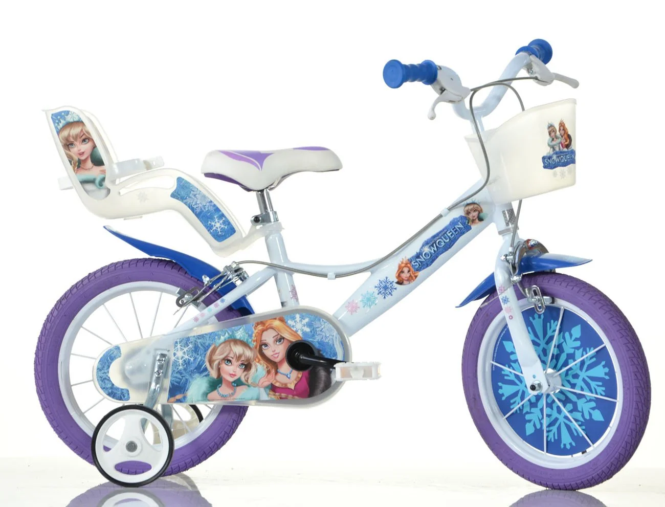 Detský bicykel Dino Bikes 164GLN SNOW QUEEN 16" dievčenské 05-CSK5164/SQ