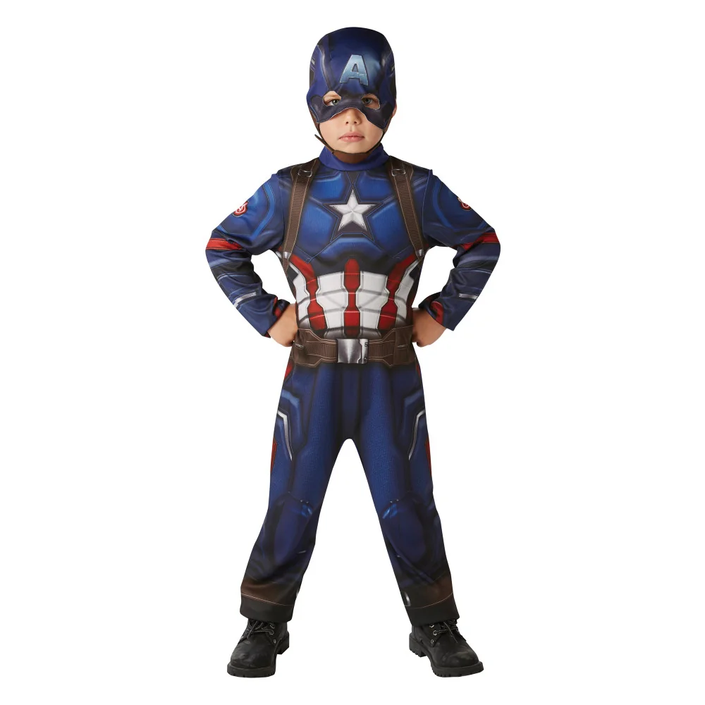 Marvel Avengers: Endgame – klasický kostým Captain America, veľkosť 7–8 rokov