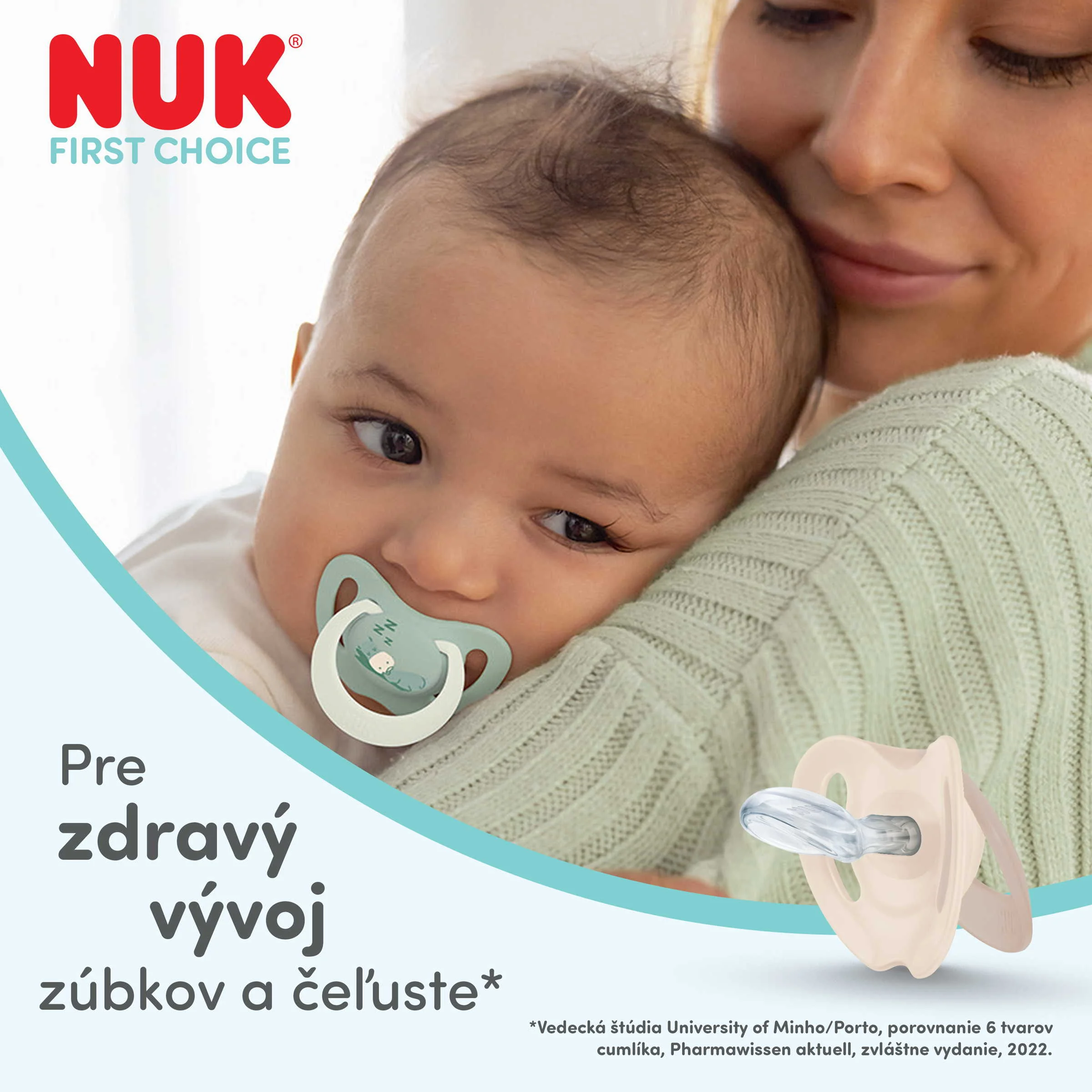 NUK cumlík First Choice Night BUNNY/SHEEP 0-6m 2 ks