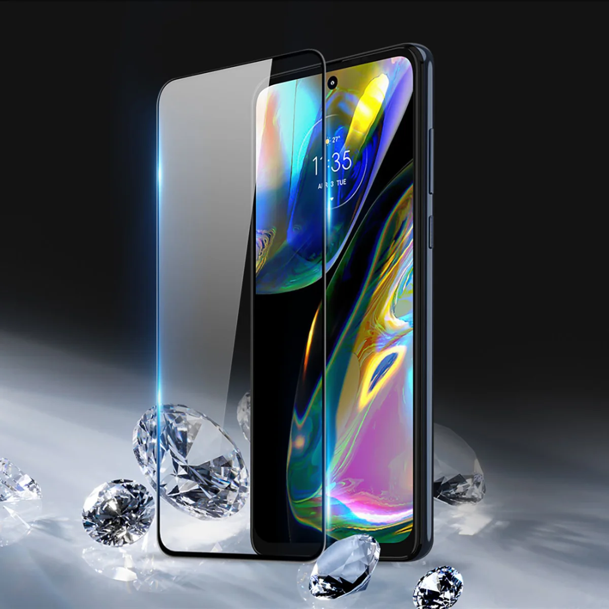 Dux Ducis Full Screen ochranné sklo na Motorola Moto G52, čierne