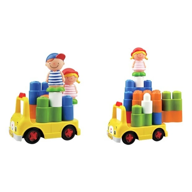 K´s Kids Diaľkovo ovládaný školský autobus – sada kociek Popboblocks
