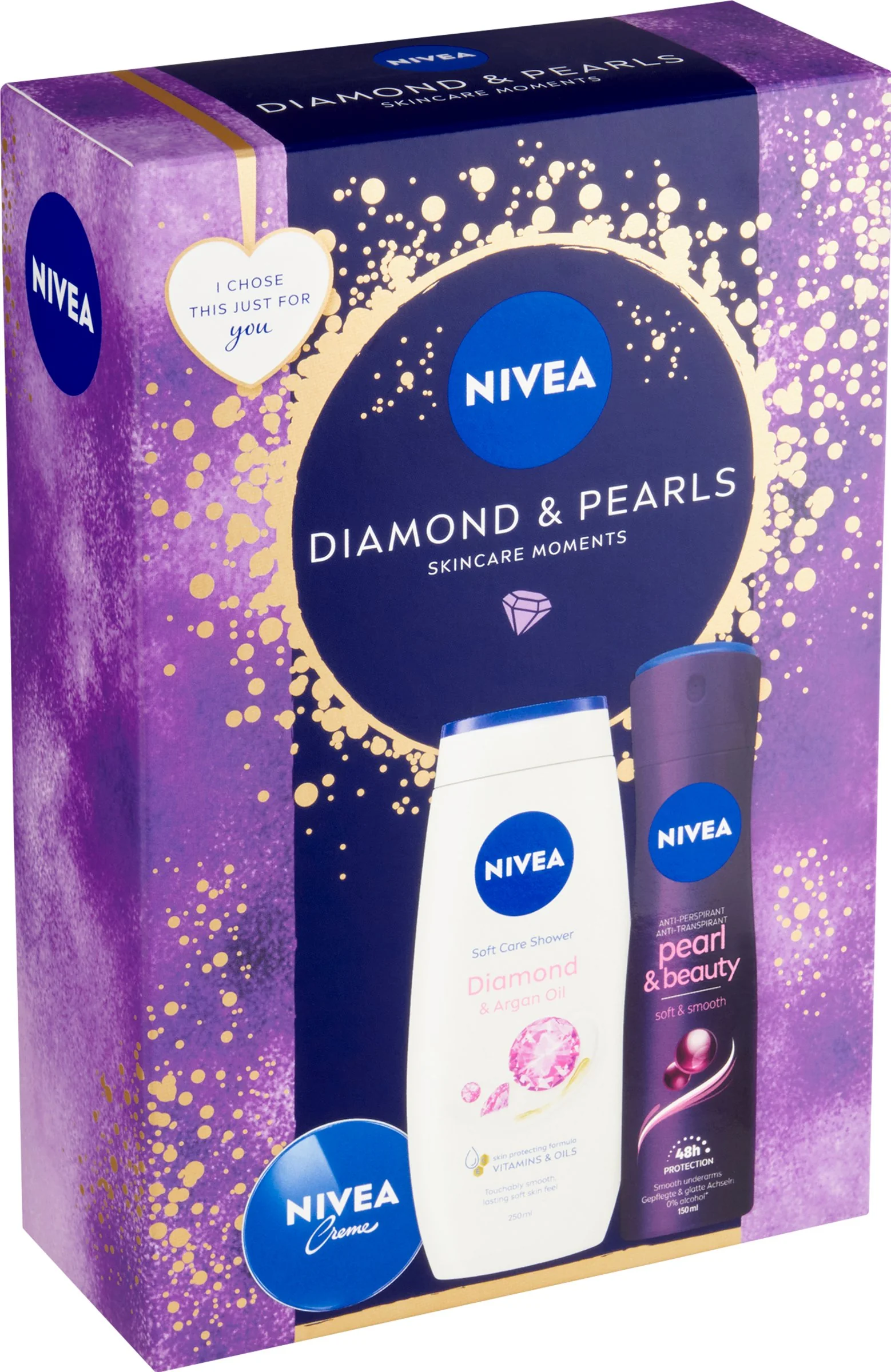 NIVEA BOX DEO PEARL 1×1 ks, darčekové balenie