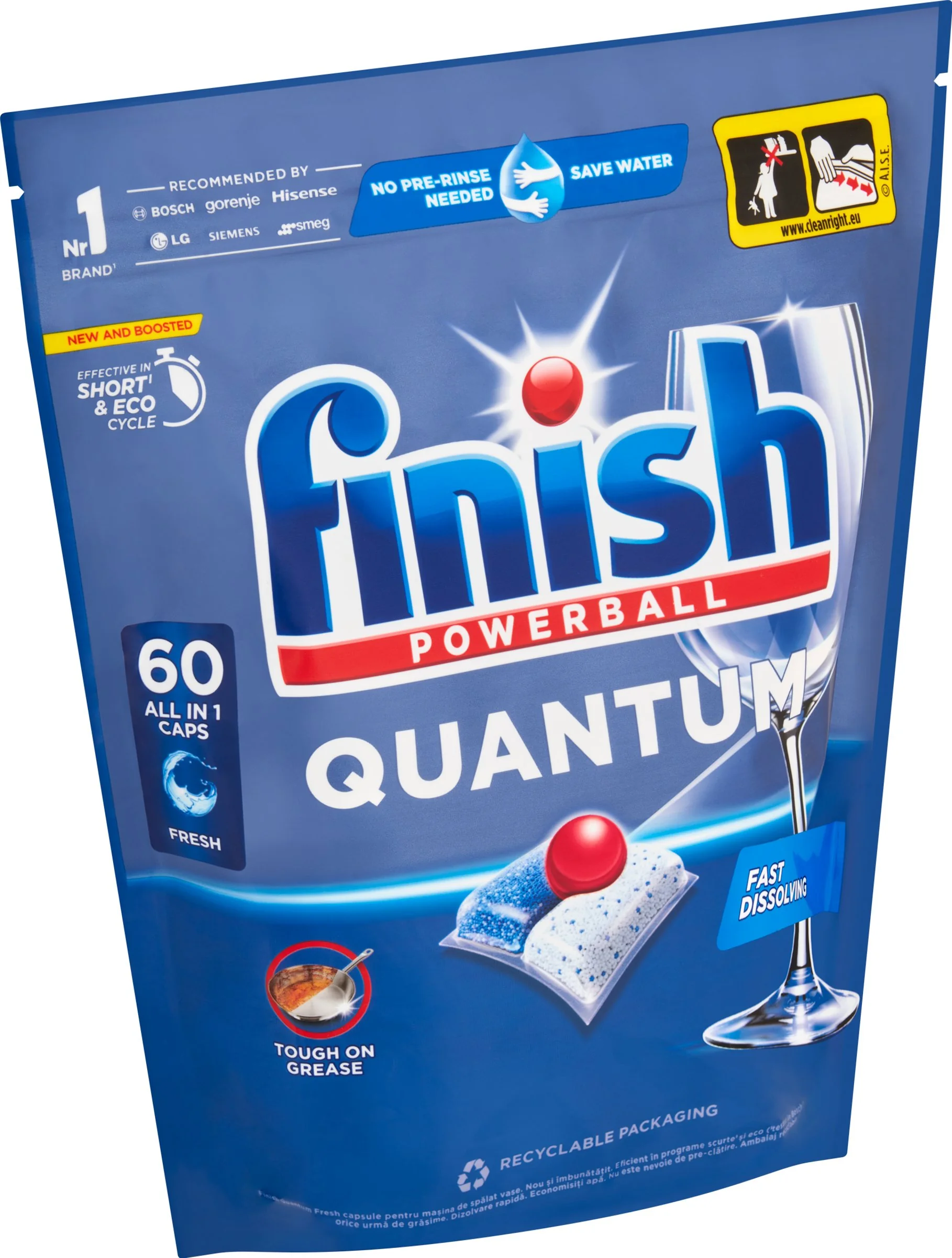 Finish Quant All in1 kapsuly do umývačky riadu 60 ks