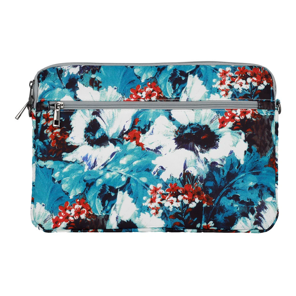 MG Wonder Sleeve taška na notebook 15-16'', white poppies