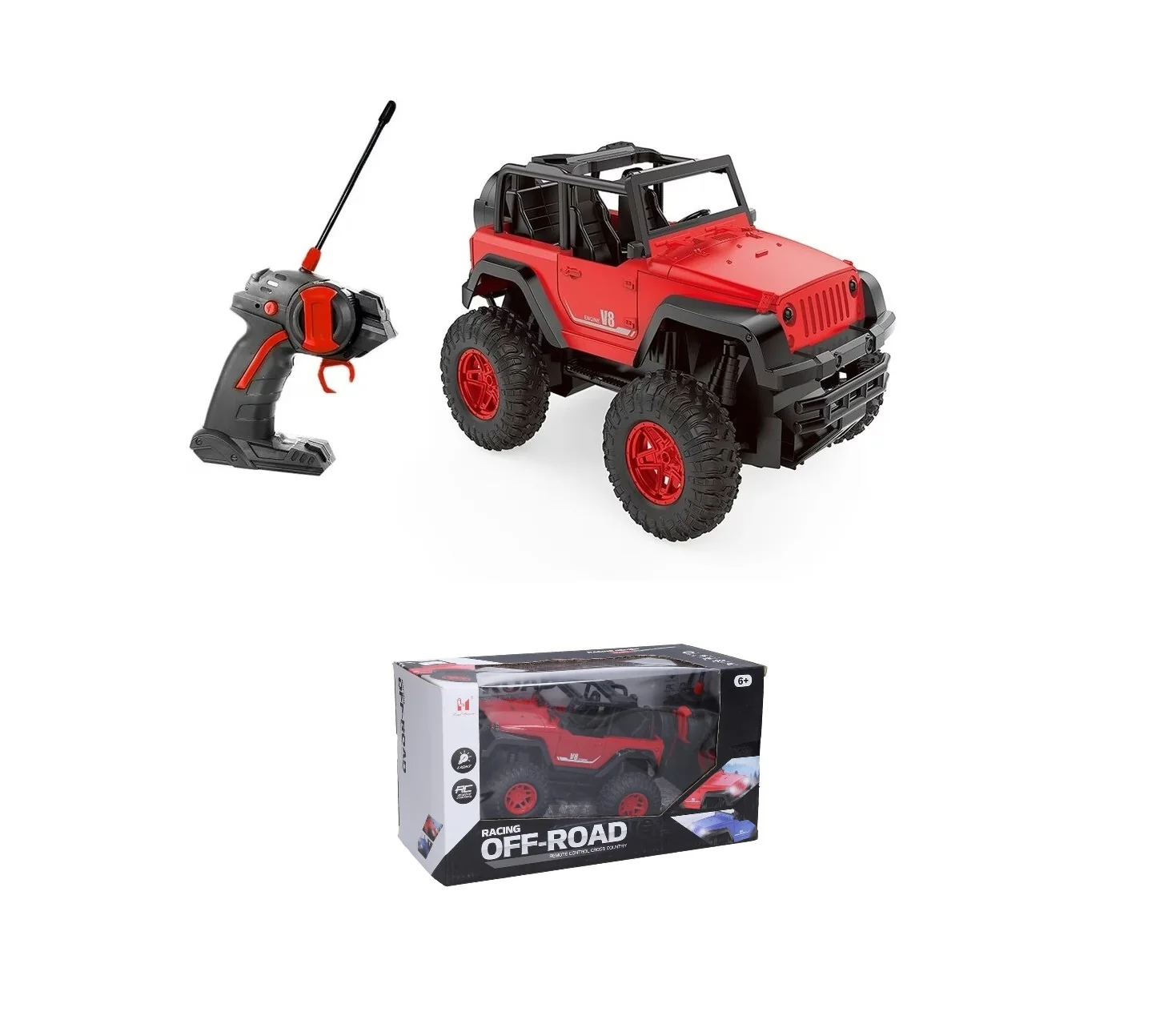 Terénne auto Jeep V8 RC 21cm
