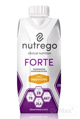 Nutrego FORTE 12×330 ml, s príchuťou cappuccino