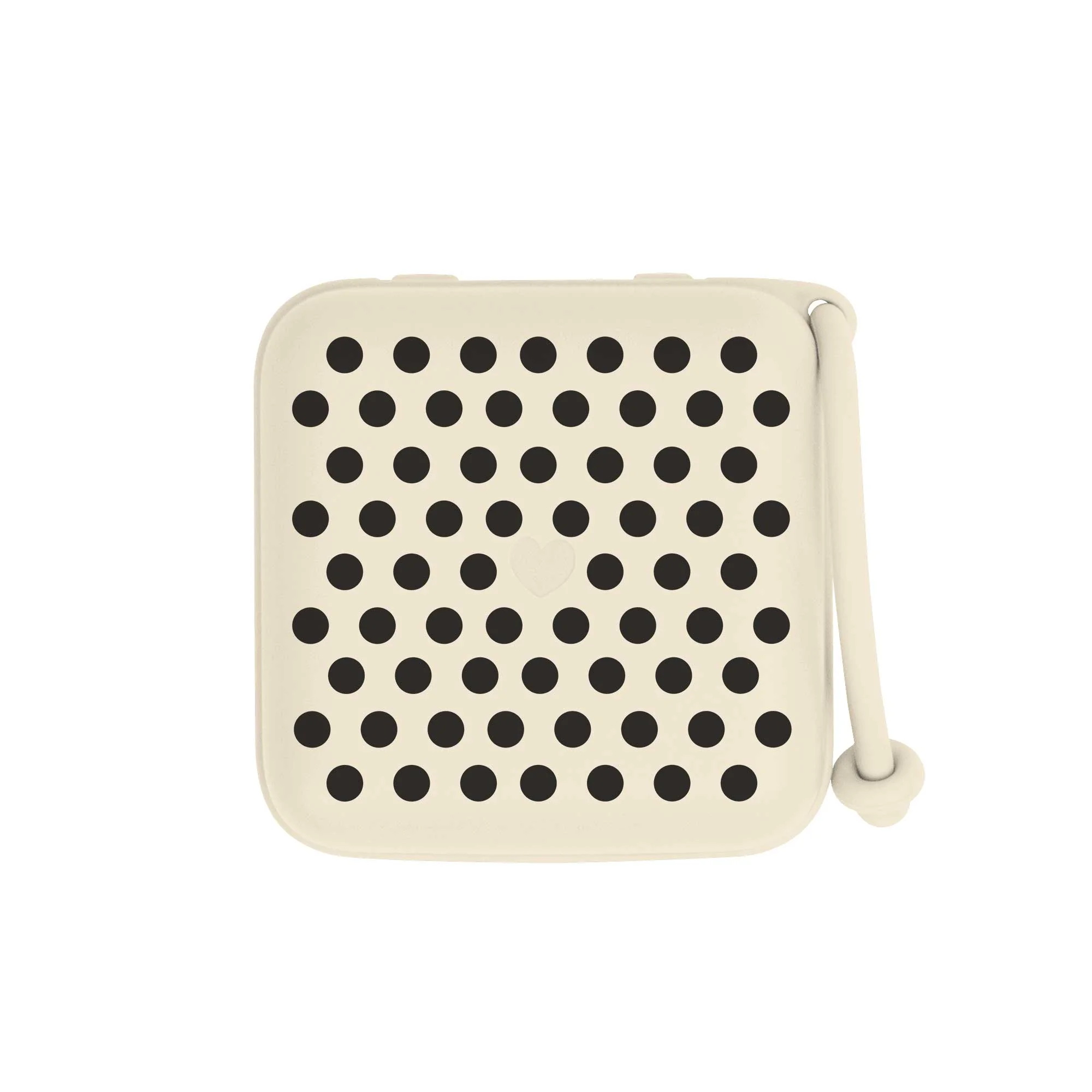 BIBS STUDIO Polka krabička na cumlíky Ivory / Black
