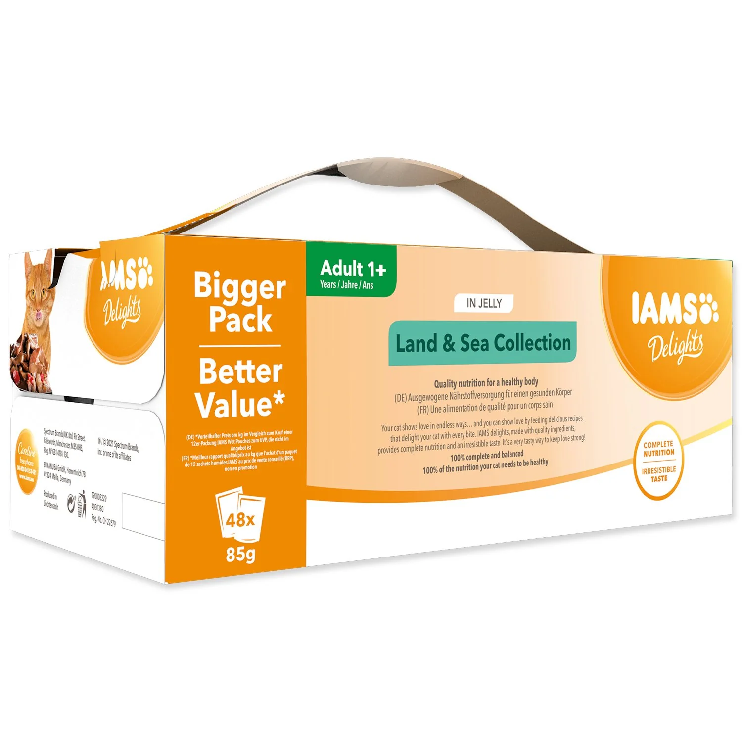 Kapsička Delights Adult morské a suchozemské mäso v želé multipack 4080g (48x85g) 4080g (48x85g)