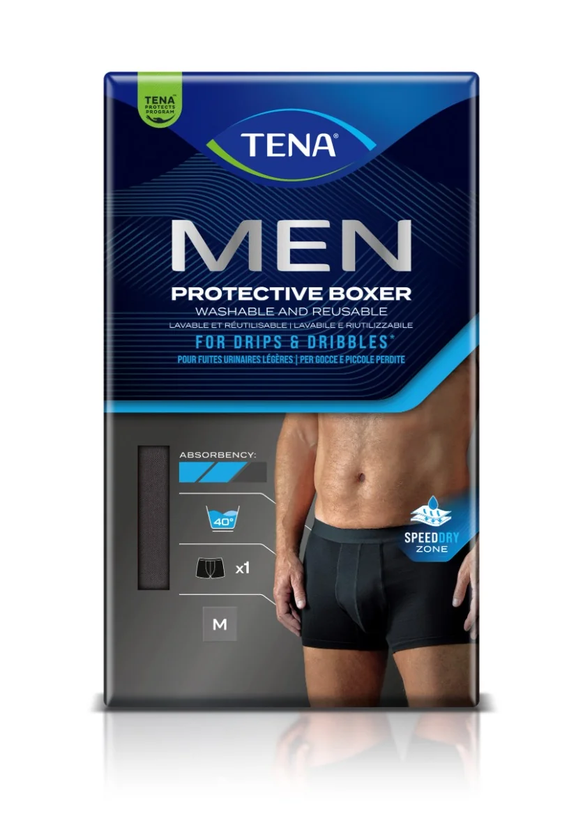 TENA MEN Protective Boxer BLACK M 1 ks