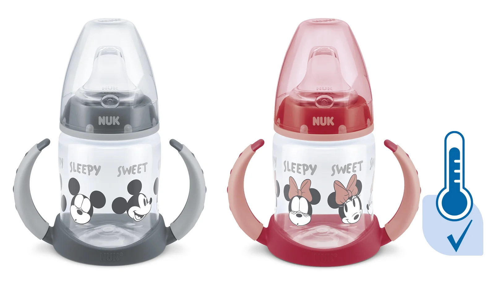 NUK FC FĽAŠA PP Na učenie Mickey 1×1 ks, so silikónovým cumlíkom