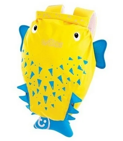 Trunki Paddlepak Nepremokavý Batoh, Ryba Spike, žltá 1×1 ks