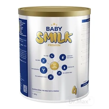 BABYSMILK PREMIUM 4 mliečna výživa pre malé deti v prášku, s Colostrom (od 24 mesiacov) 1×400 g, dojčenské mlieko, od 24. mesiacov