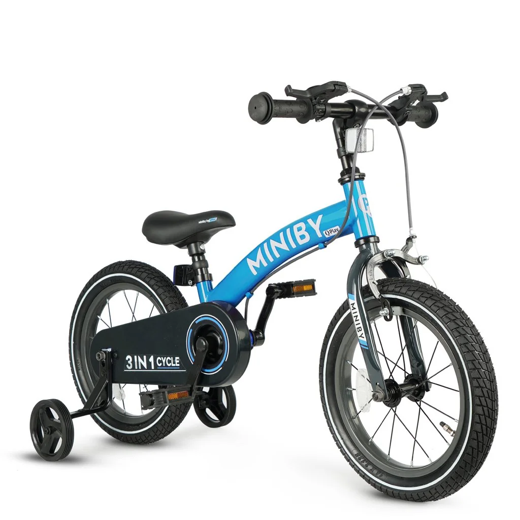 Bicykel Miniby 3v1 Blue, vek 2 - 8 rokov