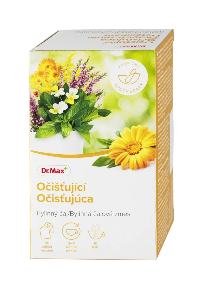 Dr. Max Očisťujúca bylinná čajová zmes 1×30 g, nálevové vrecúška 20×1,5 g