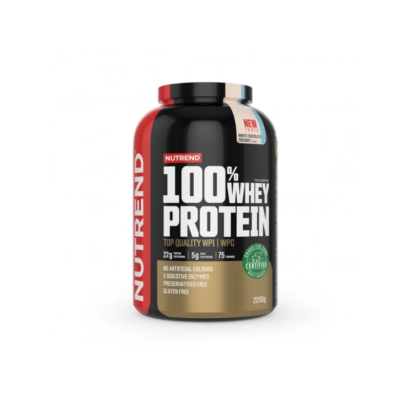 Nutrend 100% Whey Protein 2250 g čokoládové brownie