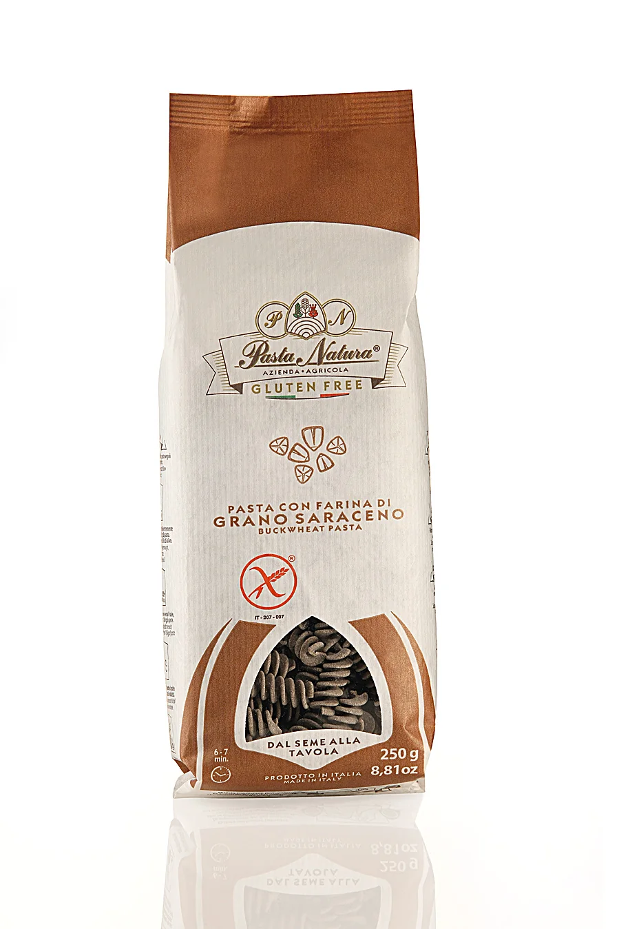 PASTA NATURA Pohánkové cestoviny Fusilli 250 g