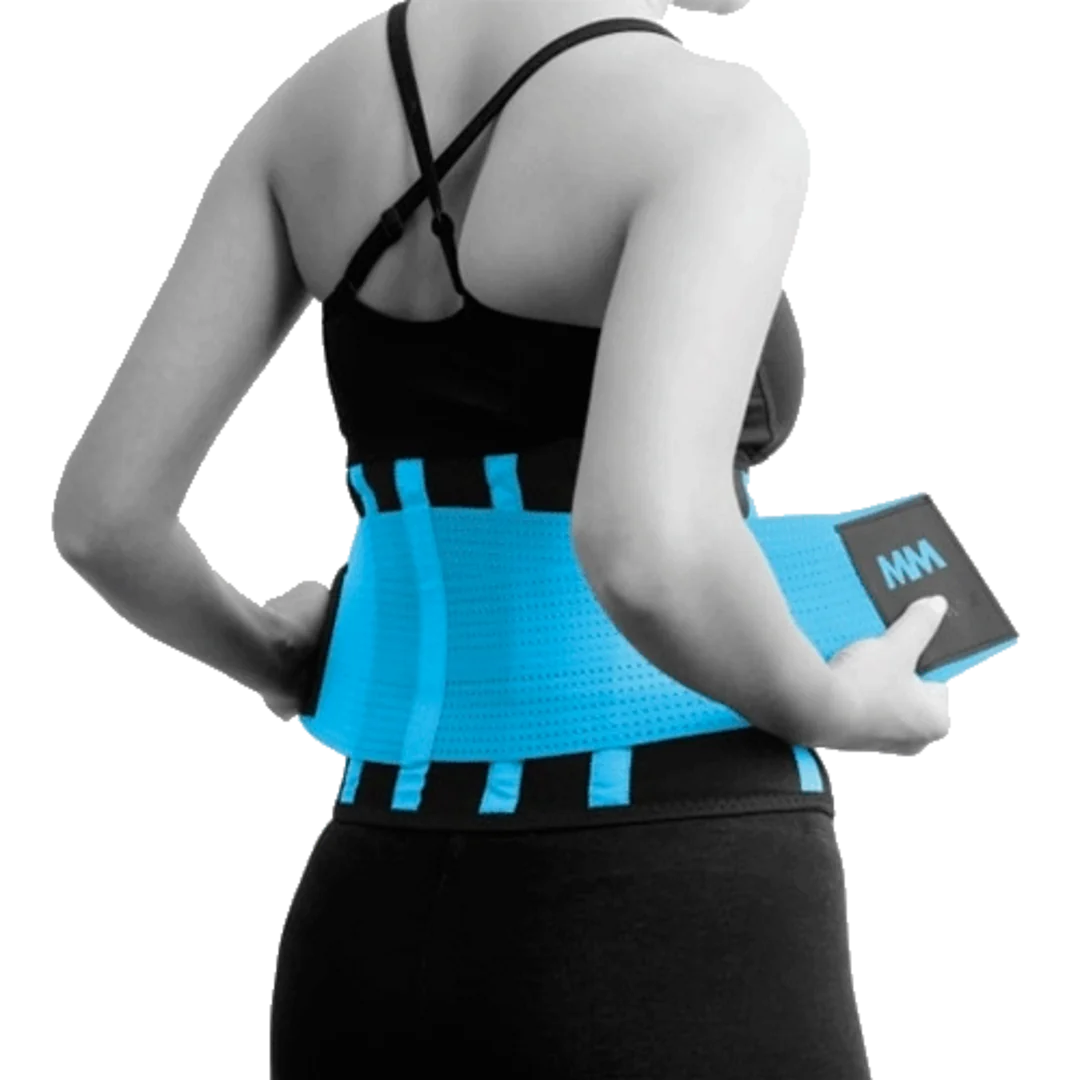 MADMAX MFA-277 SLIMMING BELT - Black/Turquoise, L