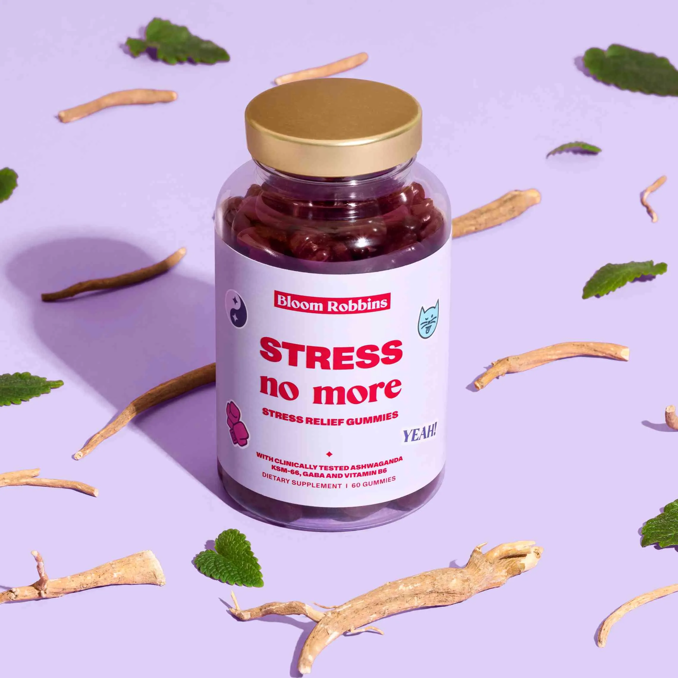STRESS no more - Stress relief gummies 1×60 ks, výživový doplnok
