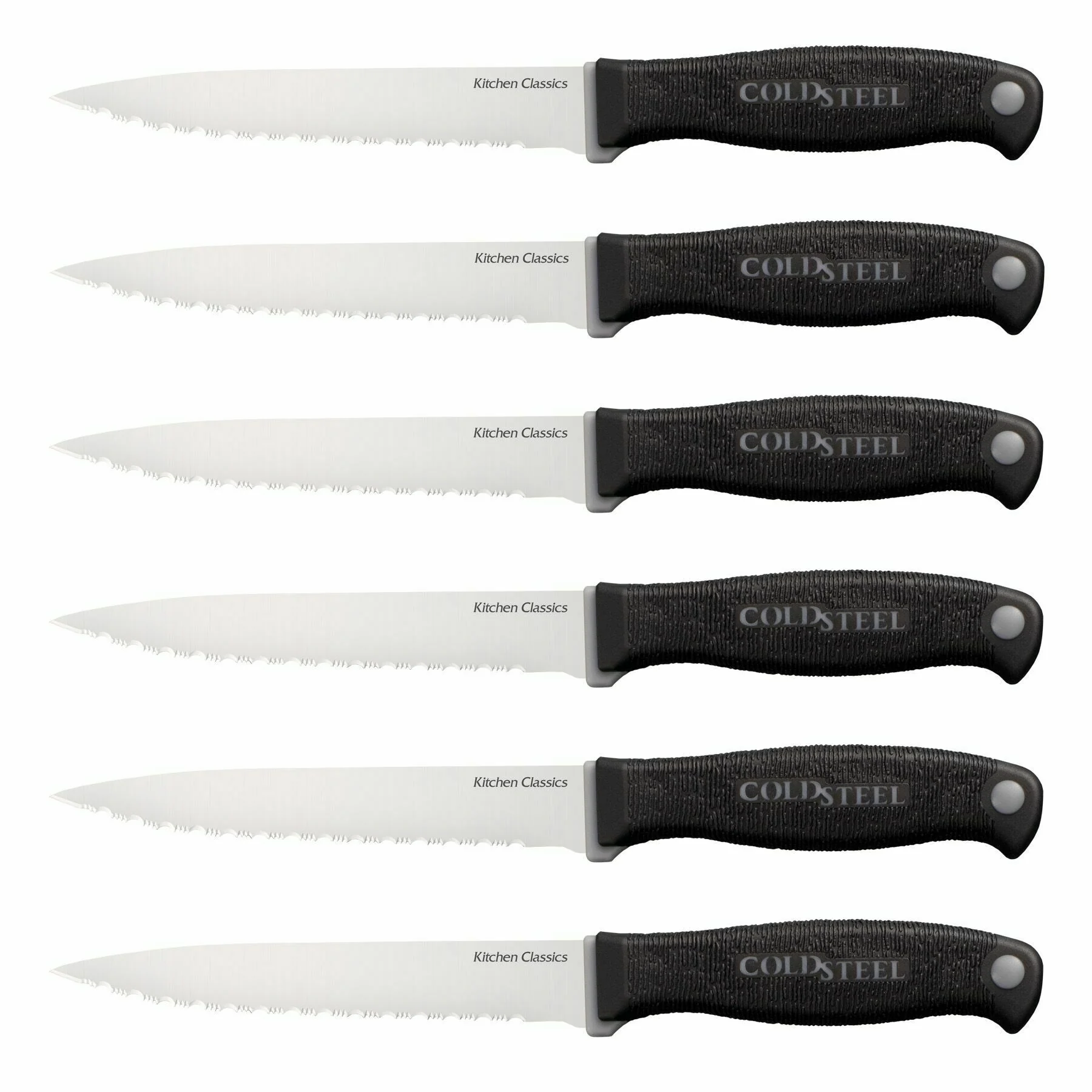 Cold Steel - Súprava 6 steakových nožov, 12cm, plast, guma
