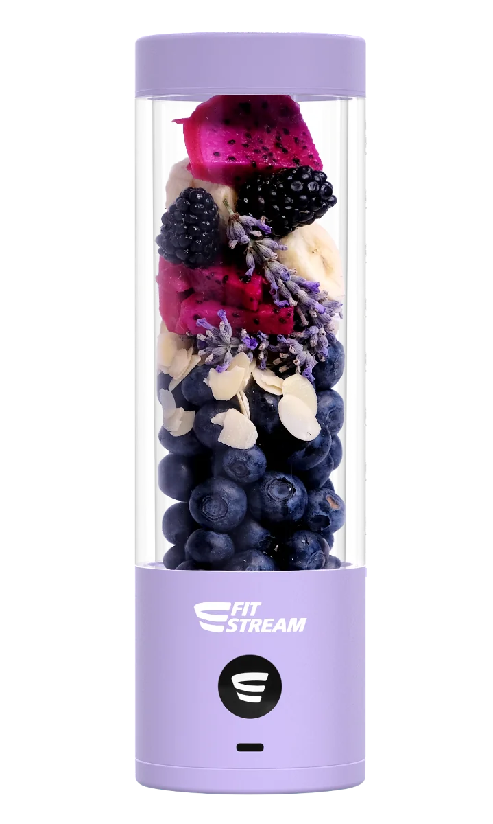 FitStream Pro fialový , prenosný, USB nabíjatelný mixér 1×1 ks, smoothie mixér