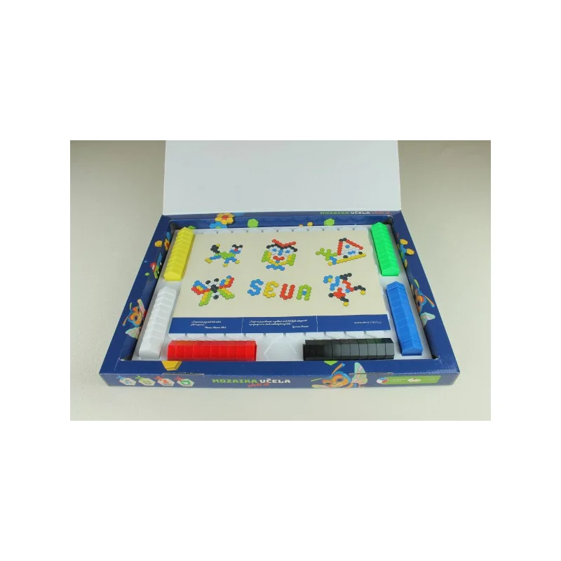 SEVA Včela zdobia úľ 60ks mozaika v krabici 43x32x3,5cm