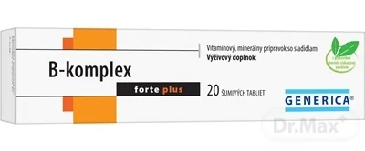 GENERICA B-komplex forte plus 1×20 tbl, B-komplex