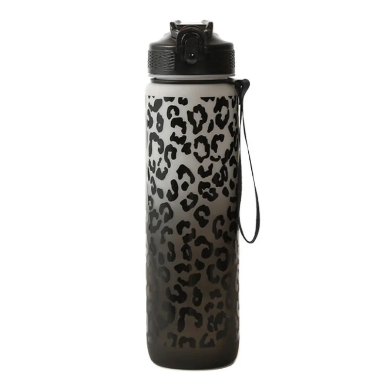 Livefy fľaša na vodu Panter 1l, čierna / biela