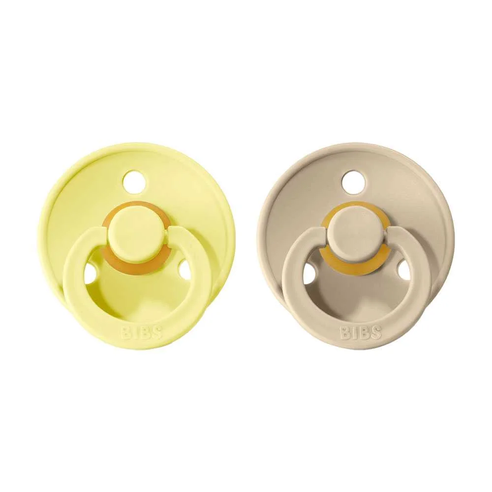 BIBS Colour cumlíky z prírodného kaučuku sunshine/sand 1×2 ks, veľkosť 2