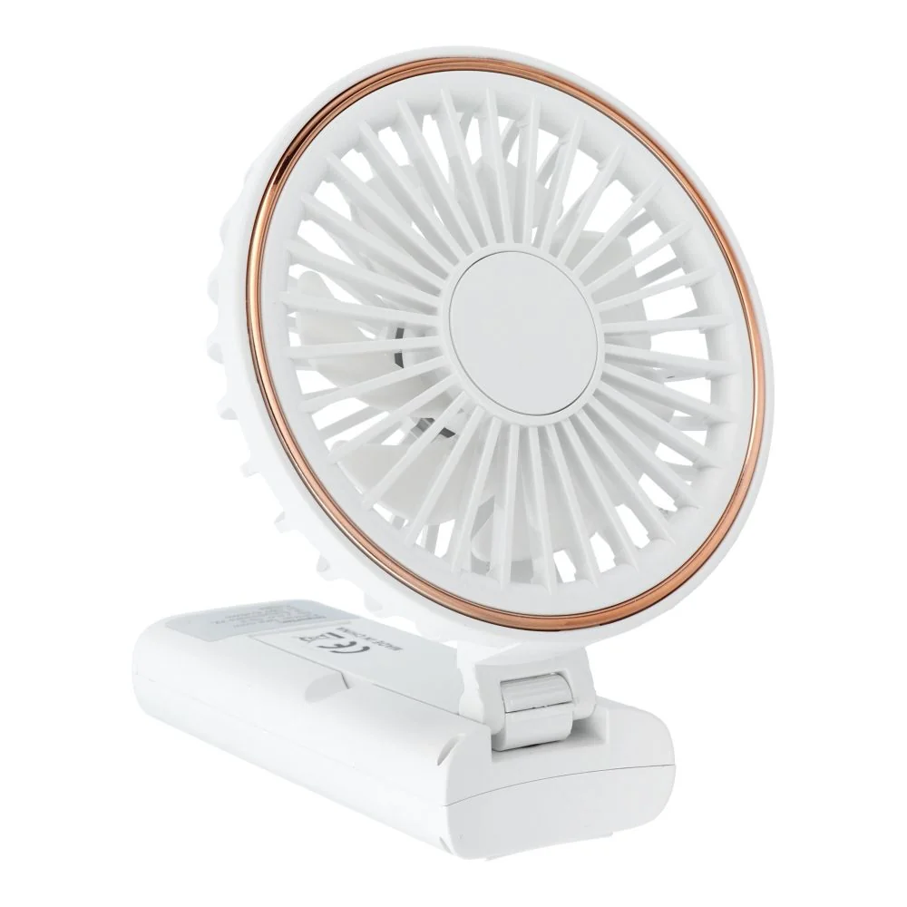 Prenosný ventilátor s displejom, biely