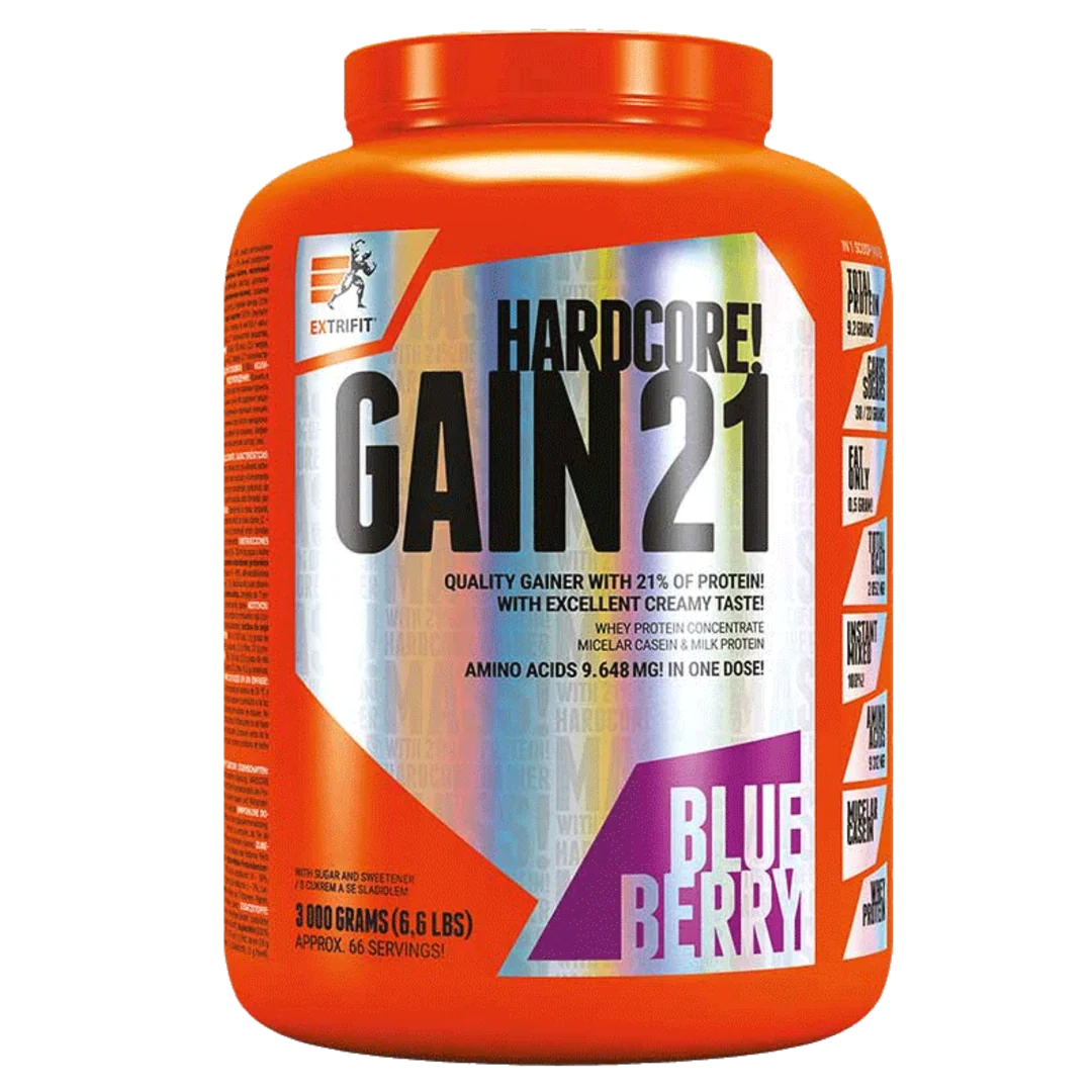 Extrifit HARDCORE GAIN 21 3000g - čučoriedka