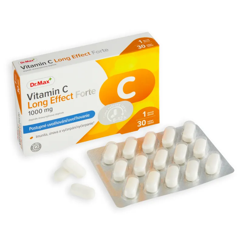 Dr. Max Vitamin C Long Effect Forte 1000 mg 1×30 tbl, vitamín C