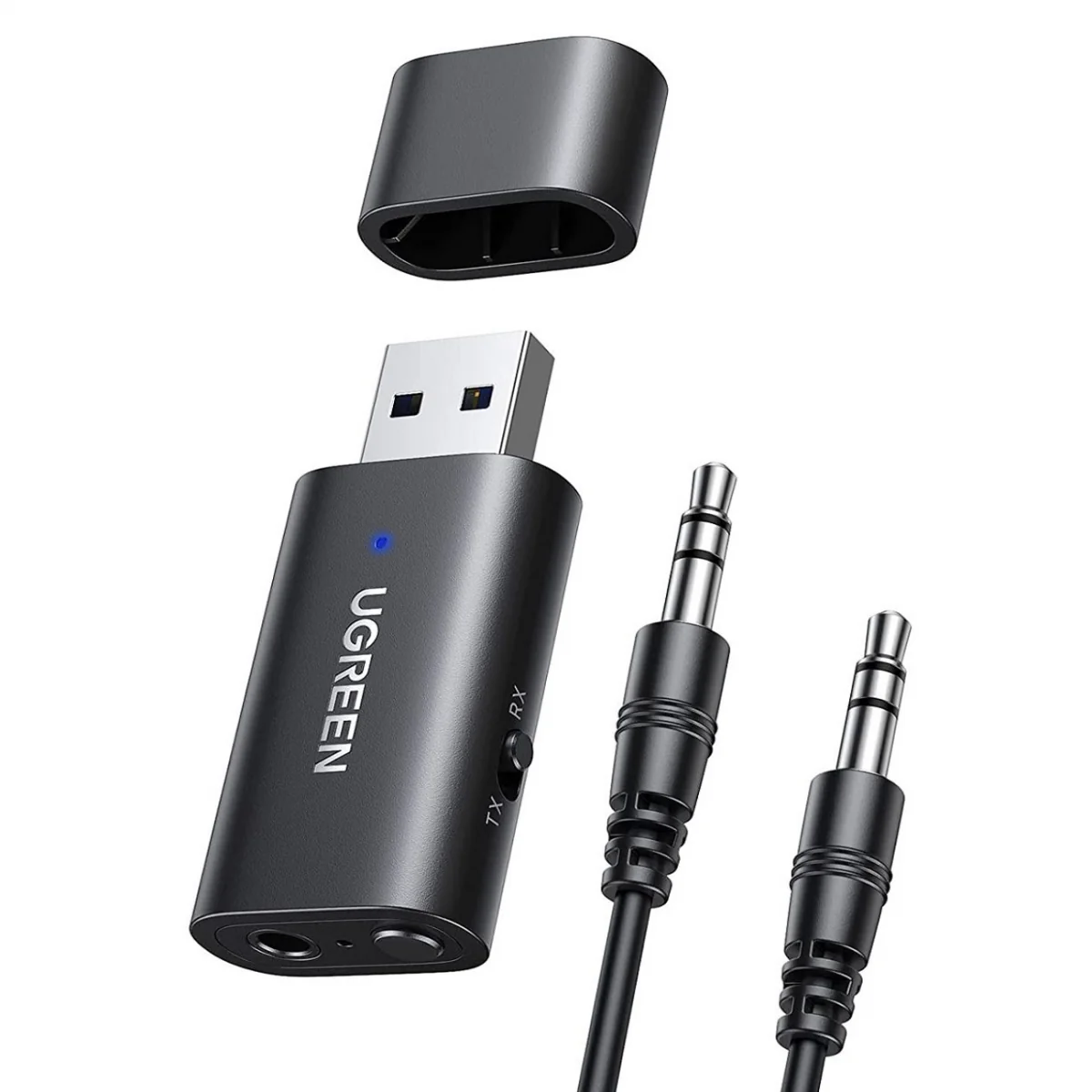 Ugreen CM523 Bluetooth 5.0 Transmitter / Receiver, 3.5 mm mini jack, čierny ierny