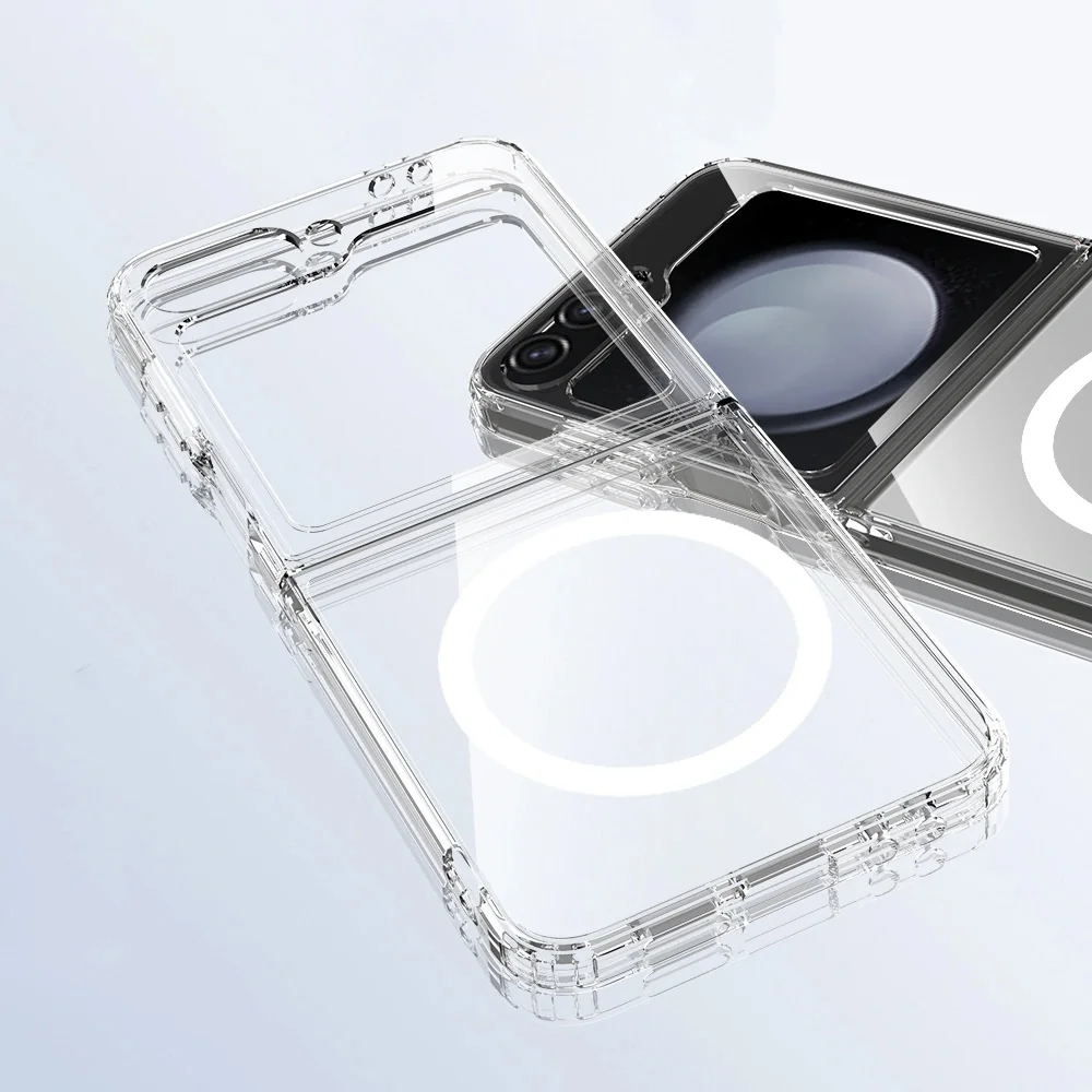 Tech-Protect FlexAir Hybrid MagSafe kryt na Samsung Galaxy Z Flip 6 / 7 FE, priesvitný 7 FE, priesvitný
