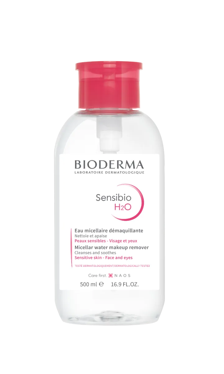 BIODERMA Sensibio H2O 1×500 ml, originálna micelárna čistiaca voda pre každý typ pleti