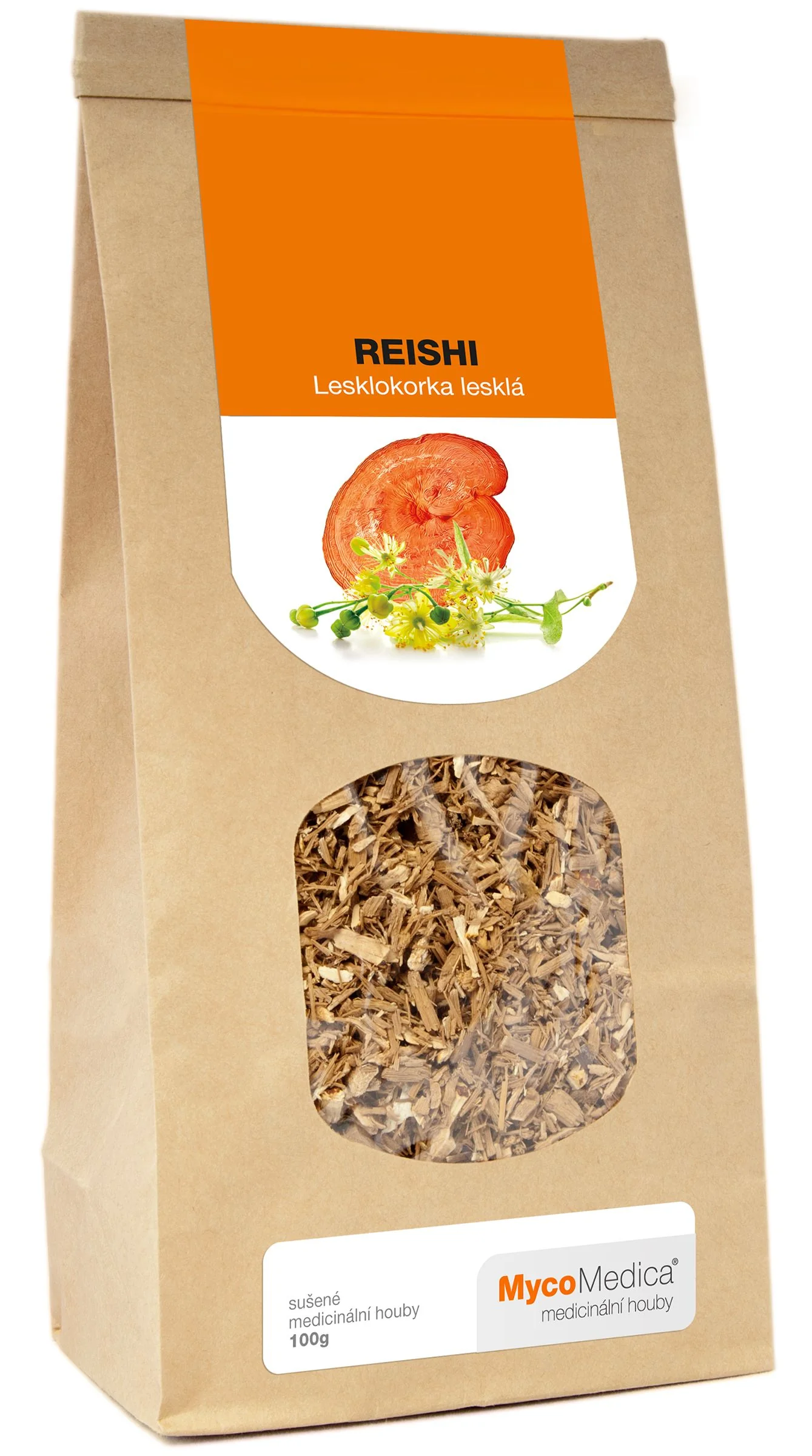 Mycomedica Reishi Sušená 100g 1×100 g, výživový doplnok