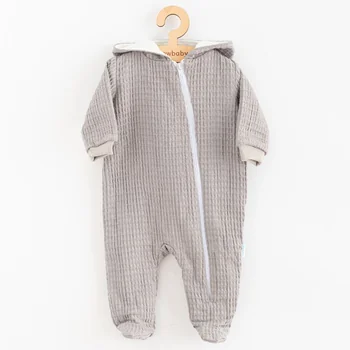 Dojčenský mušelínový overal s kapucňou New Baby Comfort clothes