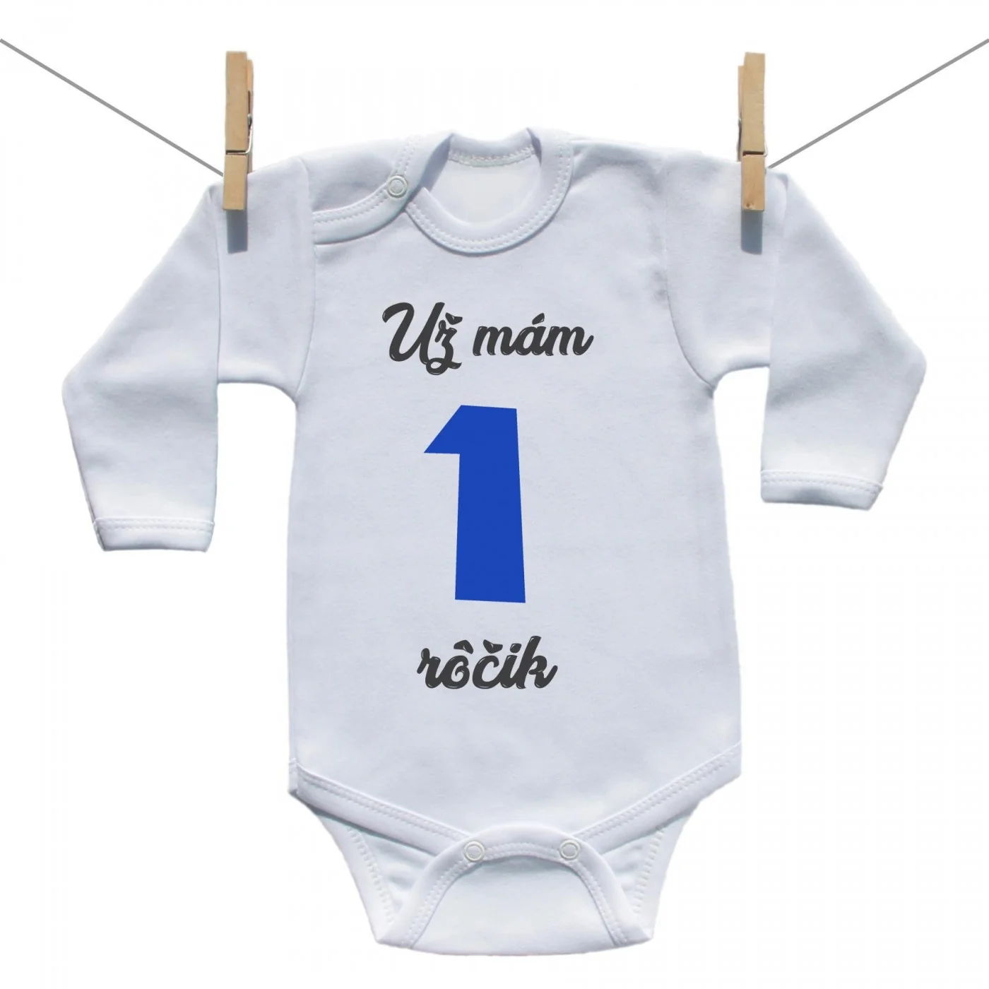 Boodyy Body s dlhým rukávom Už mám 1 rôčik Chlapec Veľkosť: 86