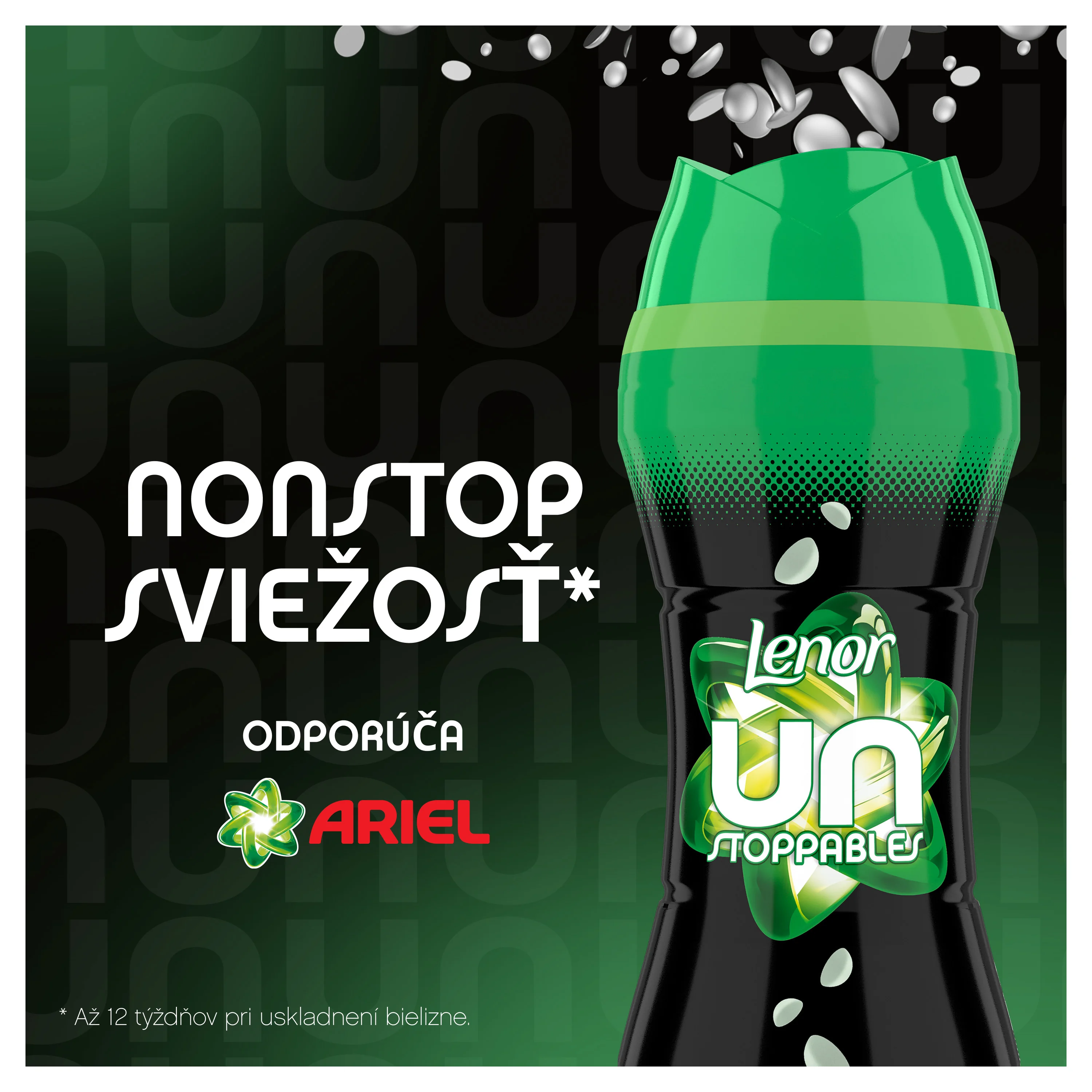 Lenor Unstoppables Scent of Ariel perličky do prania 270 g