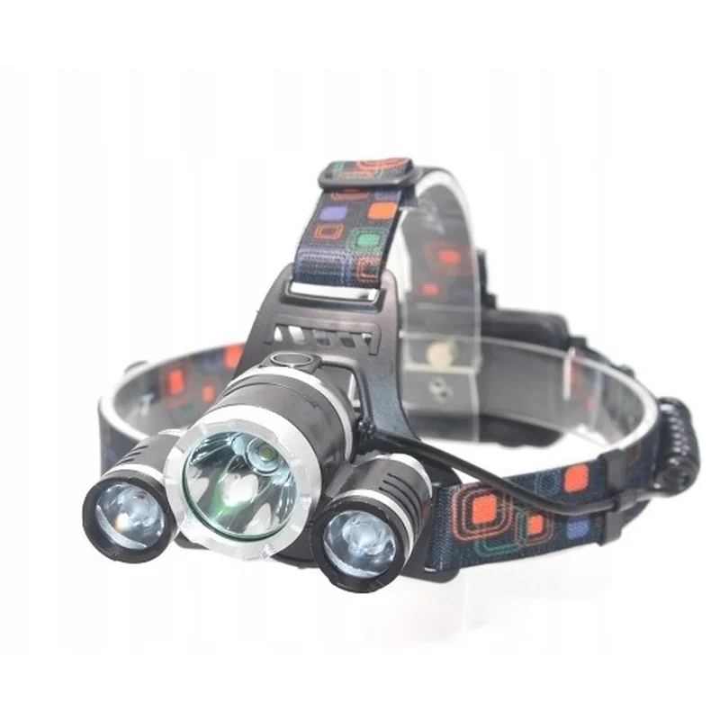 MG T6 čelovka 3x LED 1000lm, čierna