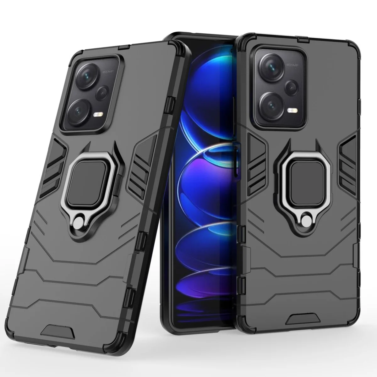 MG Ring Armor kryt na Xiaomi Redmi Note 12 Pro Plus čierny