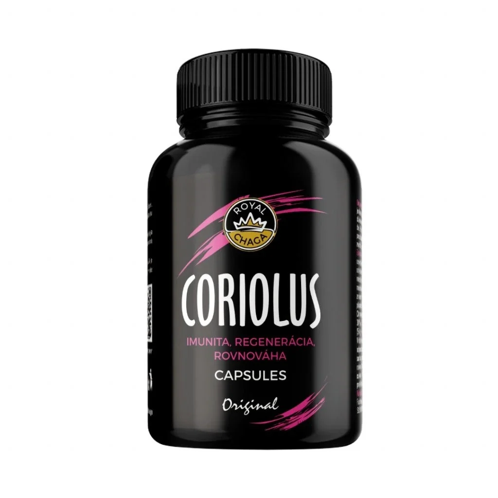 Royal Chaga  Coriolus kapsule extrakt 1×90 ks, výživový doplnok