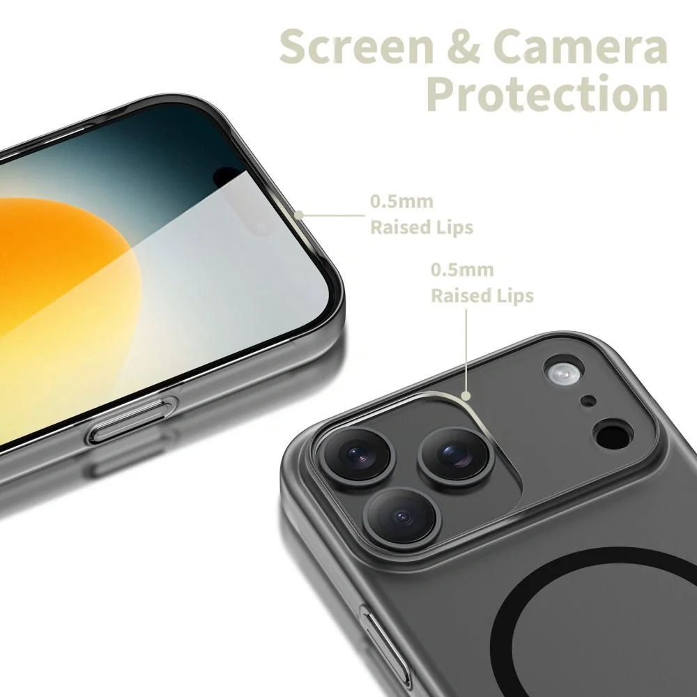 Tech-Protect MagSlim MagSafe kryt na iPhone 17 Pro Max, čierny