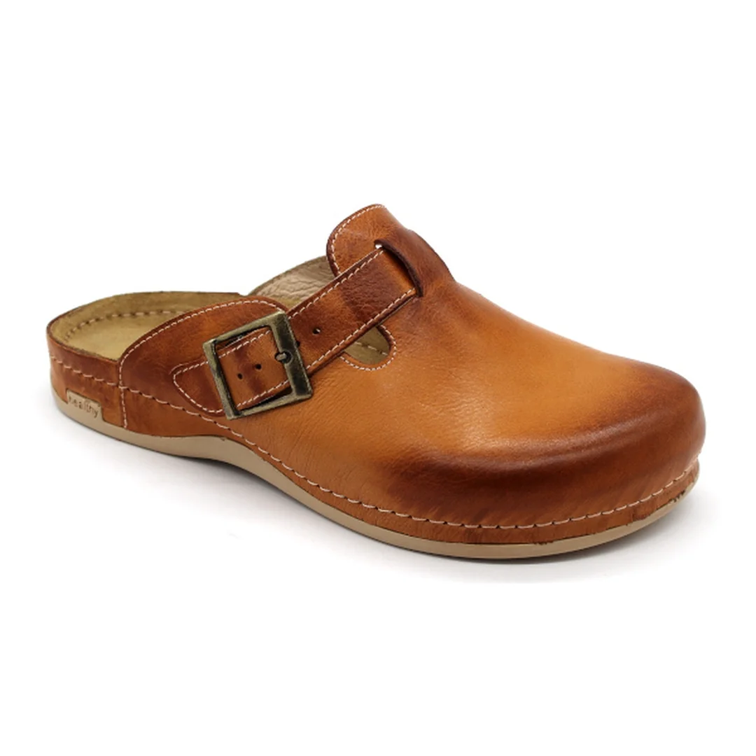 Leon 707 Pánska celokožená zdravotná obuv 42 - 27,5cm, hnedá, 2,5 cm