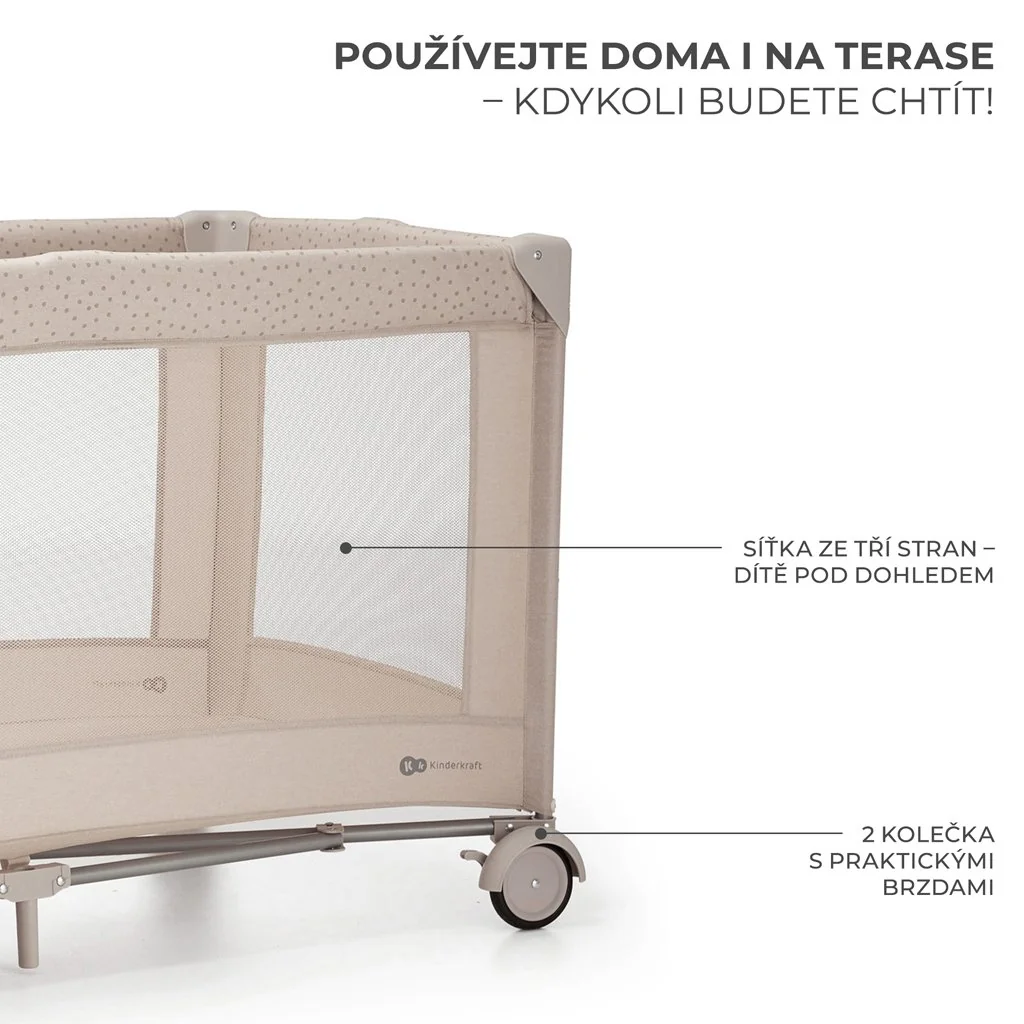 Postieľka cestovná Joy 2 Beige