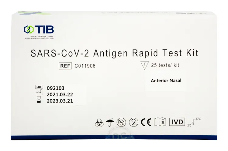 COVID-19 Antigénový test TIB - na výter z nosa