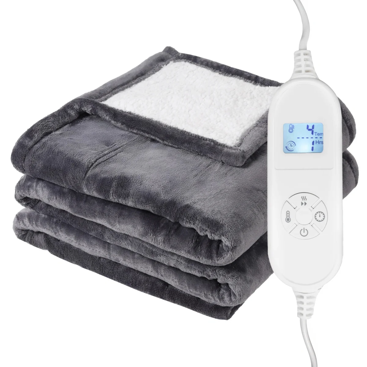 MG Heat Blanket vyhrievacia deka 160 x 180cm, šedá