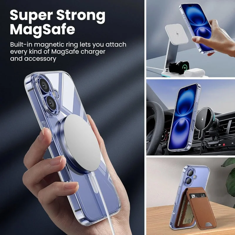 Tech-Protect Flex MagSafe kryt na iPhone 16, priesvitný