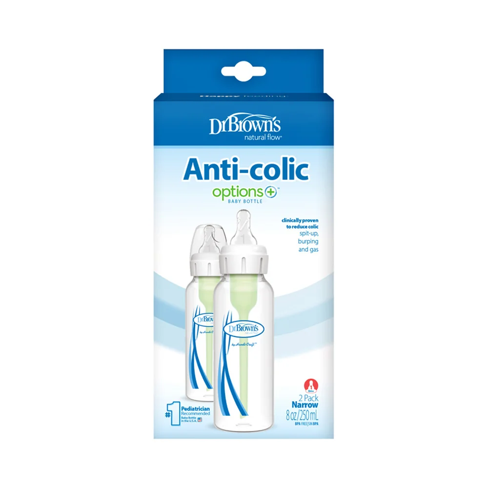 Dojčenská Antikoliková fľaša Options+  250ml BPA FREE 2 ks (SB82006-P2)