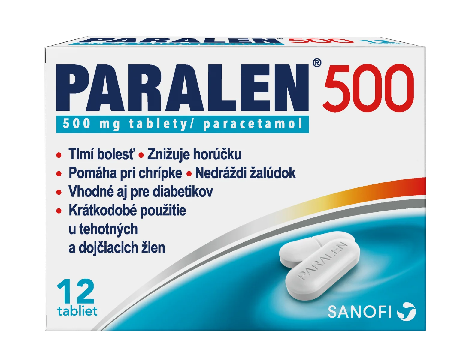 Paralen 500 mg 12 tbl